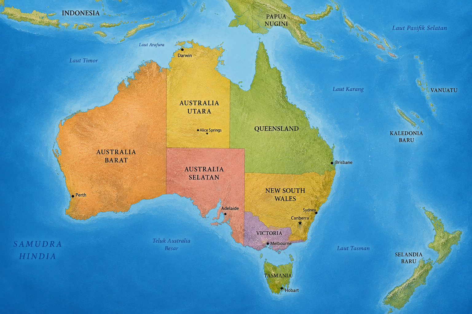gambar benua australia