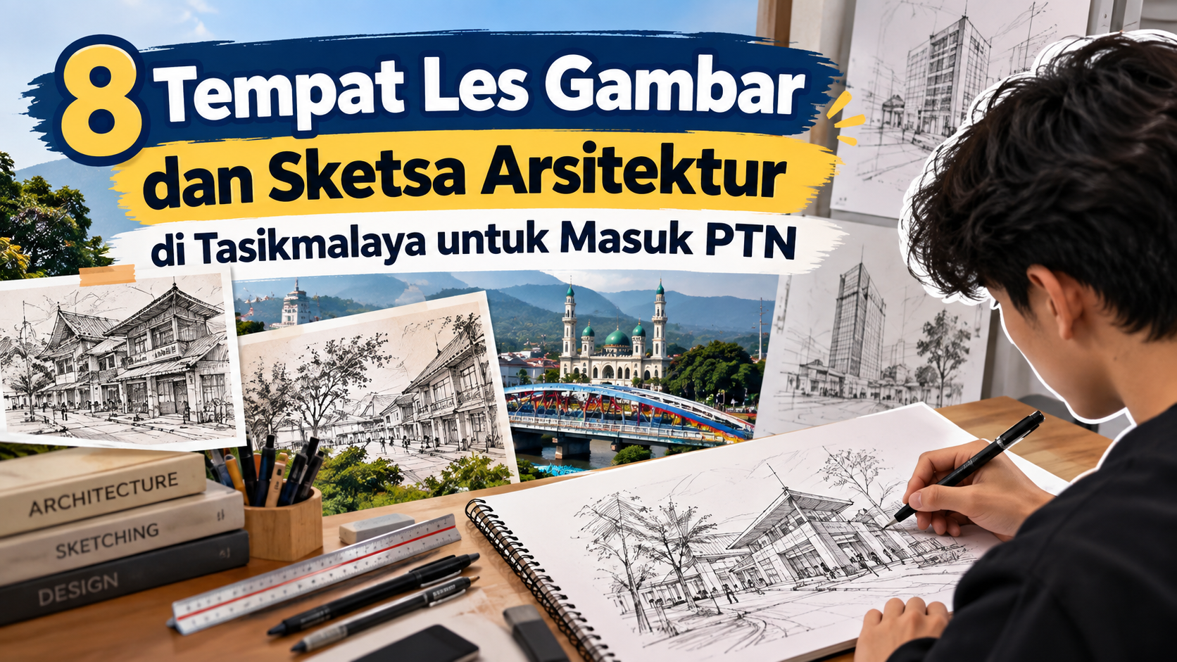 8 Tempat Les Gambar dan Sketsa Arsitektur di Tasikmalaya untuk Masuk PTN