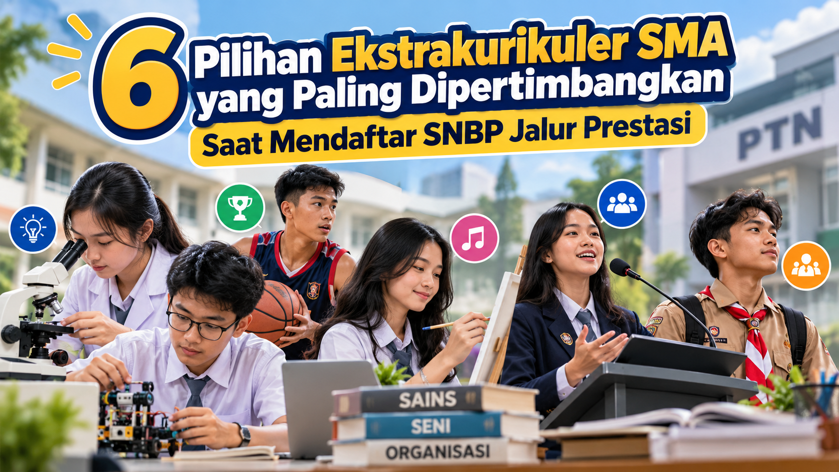 6 Pilihan Ekstrakurikuler SMA yang Paling Dipertimbangkan Saat Mendaftar SNBP Jalur Prestasi